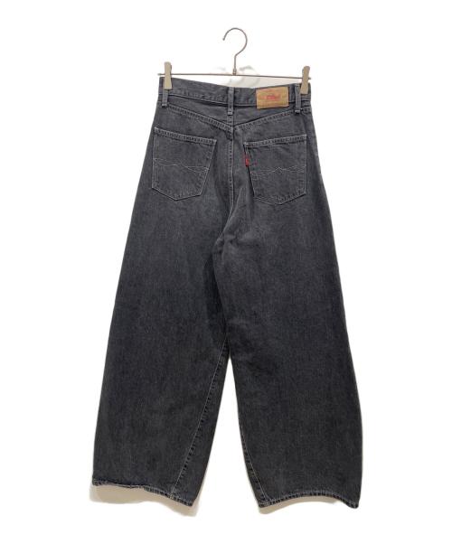 UNGRID（アングリッド）UNGRID (アングリッド) ウエストタックカーブデニム グレー サイズ:W24の古着・服飾アイテム