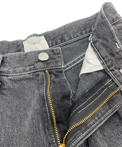 UNGRID（アングリッド）UNGRID (アングリッド) ウエストタックカーブデニム グレー サイズ:W24の古着・服飾アイテム