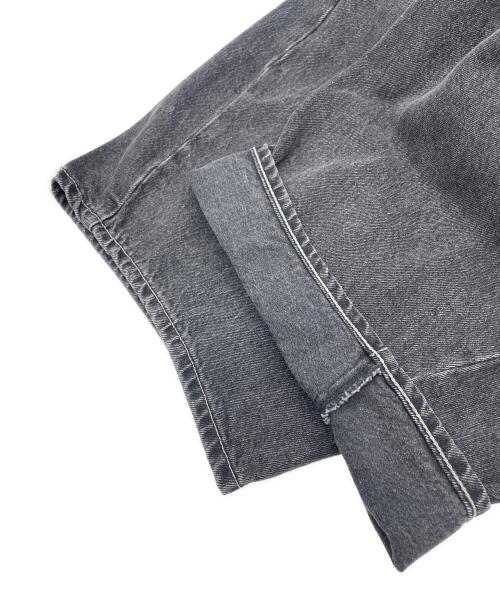 UNGRID（アングリッド）UNGRID (アングリッド) ウエストタックカーブデニム グレー サイズ:W24の古着・服飾アイテム