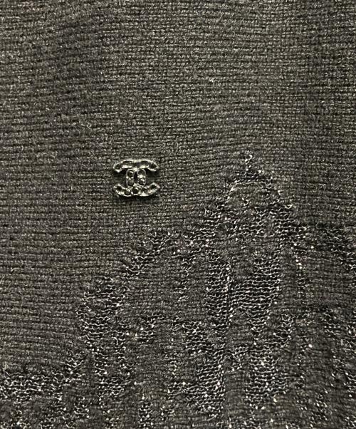 CHANEL（シャネル）CHANEL (シャネル) ラメニットスカート ブラック サイズ:38の古着・服飾アイテム