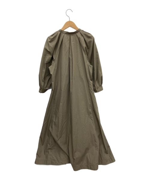 La TOTALITE（ラ ト―タリテ）La TOTALITE (ラ ト―タリテ) ラグランタックフレアーワンピース ブラウン サイズ:FREEの古着・服飾アイテム