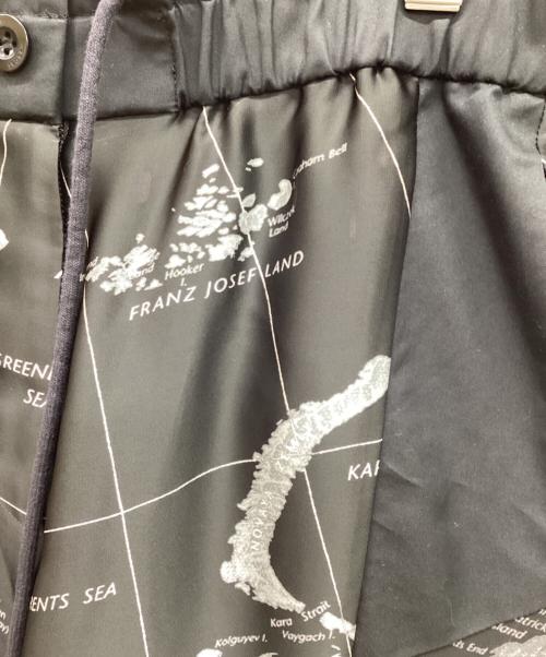sacai（サカイ）sacai (サカイ) WORLD MAP PANTS ブラック サイズ:2の古着・服飾アイテム