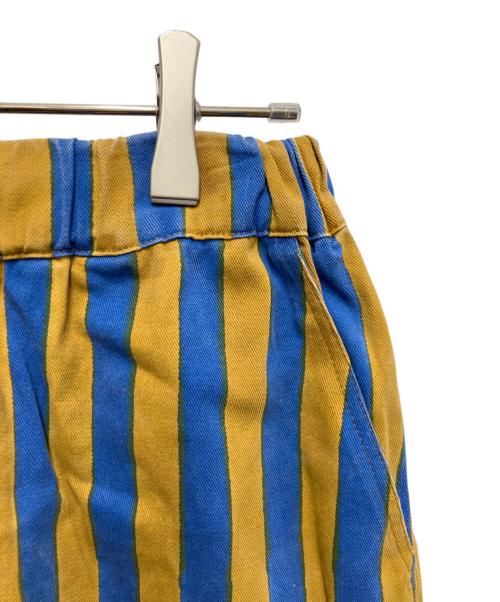 SZ Blockprints（エスゼットブロックプリント）SZ Blockprints (エスゼットブロックプリント) ストライプショートパンツ ブルー×イエロー サイズ:Sの古着・服飾アイテム