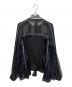 sacai (サカイ) シフォンプリーツフリル切替ブラウス ブラック サイズ:1：23000円