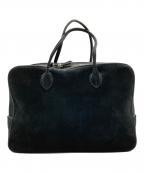 MAISON CANAUメゾンカナウ）の古着「ボックスボストン L」｜ブラック