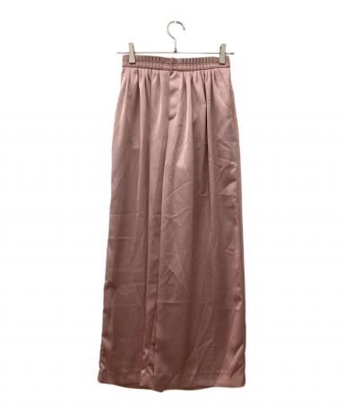 中古・古着通販】machatt (マチャット) サテンタックパンツ ピンク