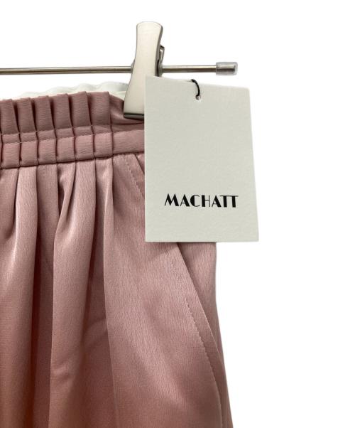 machatt（マチャット）machatt (マチャット) サテンタックパンツ ピンク サイズ:36 未使用品の古着・服飾アイテム