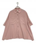 MANOFマノフ）の古着「バックレイヤーシャツ」｜ピンク