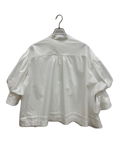 LE PHIL（ル フィル）LE PHIL (ル フィル) COOL DOTS キャンディスリーブブラウス ホワイト サイズ:Fの古着・服飾アイテム