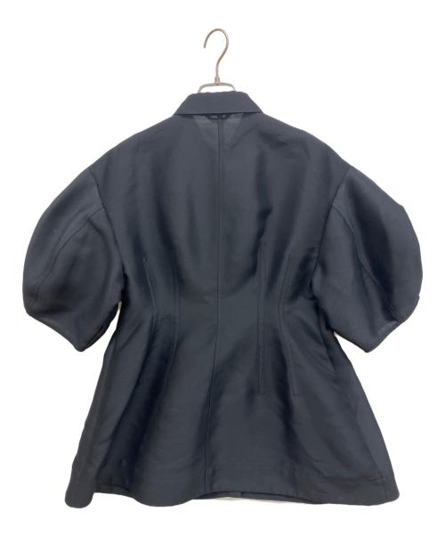 CLANE（クラネ）CLANE (クラネ) ウエスト シェイプ パフスリーブ シャツ ブラック サイズ:2の古着・服飾アイテム