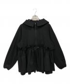 trefle+1トレフルプラスワン）の古着「ラッピングパーカー」｜ブラック