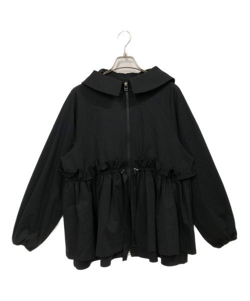 trefle+1（トレフルプラスワン）TREFLE+1 (トレフルプラスワン) ラッピングパーカー ブラック サイズ:FREEの古着・服飾アイテム