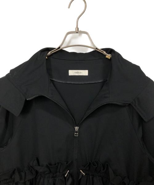 trefle+1（トレフルプラスワン）TREFLE+1 (トレフルプラスワン) ラッピングパーカー ブラック サイズ:FREEの古着・服飾アイテム