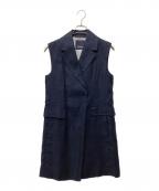 'S Max Maraエスマックスマーラ）の古着「リネンロングジレ」｜ネイビー