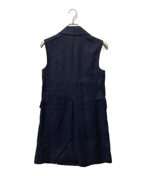 'S Max Mara（エスマックスマーラ）'S Max Mara (エスマックスマーラ) リネンロングジレ ネイビー サイズ:36の古着・服飾アイテム