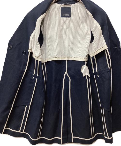 'S Max Mara（エスマックスマーラ）'S Max Mara (エスマックスマーラ) リネンロングジレ ネイビー サイズ:36の古着・服飾アイテム