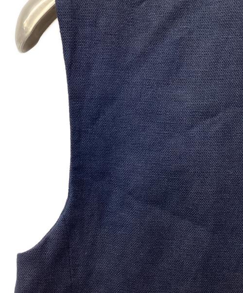 'S Max Mara（エスマックスマーラ）'S Max Mara (エスマックスマーラ) リネンロングジレ ネイビー サイズ:36の古着・服飾アイテム