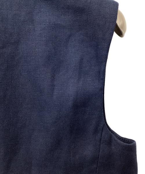 'S Max Mara（エスマックスマーラ）'S Max Mara (エスマックスマーラ) リネンロングジレ ネイビー サイズ:36の古着・服飾アイテム