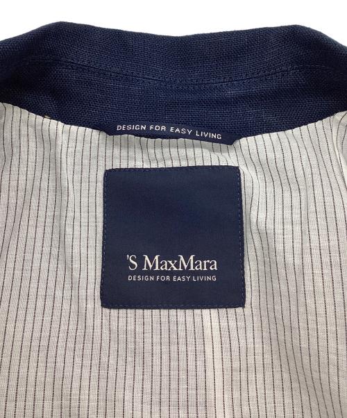 'S Max Mara（エスマックスマーラ）'S Max Mara (エスマックスマーラ) リネンロングジレ ネイビー サイズ:36の古着・服飾アイテム