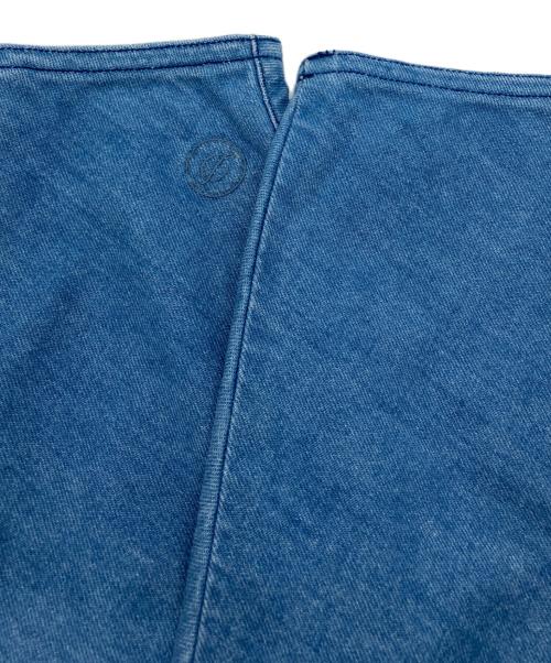 DES PRES（デ プレ）DES PRES (デ プレ) フレッシュブルーデニム レースアップブラウス ブルー サイズ:FREEの古着・服飾アイテム