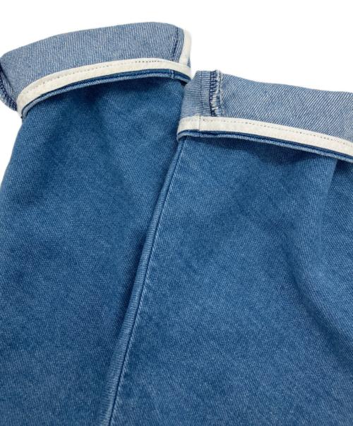 DES PRES（デ プレ）DES PRES (デ プレ) フレッシュブルーデニム レースアップブラウス ブルー サイズ:FREEの古着・服飾アイテム