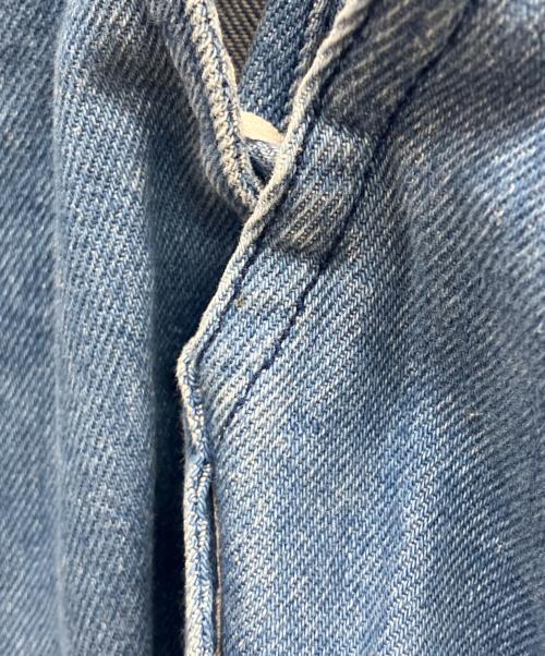 DES PRES（デ プレ）DES PRES (デ プレ) フレッシュブルーデニム レースアップブラウス ブルー サイズ:FREEの古着・服飾アイテム