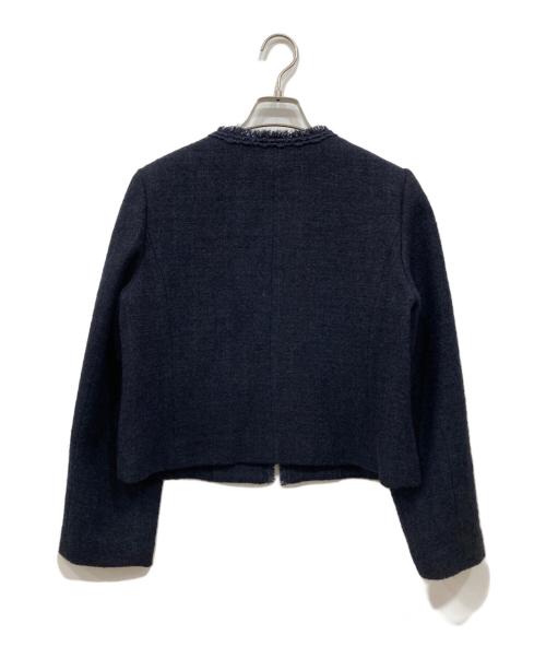 ANAYI（アナイ）ANAYI (アナイ) ネイビーツイードクルージャケット ネイビー サイズ:38の古着・服飾アイテム