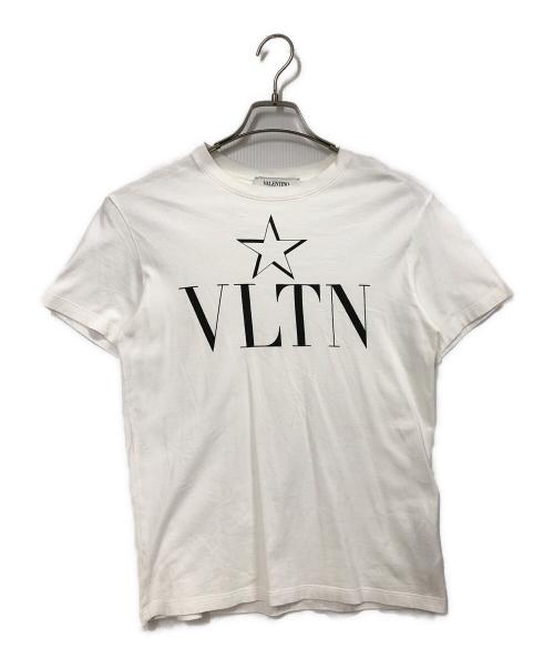VALENTINO（ヴァレンティノ）VALENTINO (ヴァレンティノ) ロゴプリントTシャツ ホワイト サイズ:XXSの古着・服飾アイテム