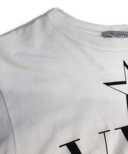 VALENTINO（ヴァレンティノ）VALENTINO (ヴァレンティノ) ロゴプリントTシャツ ホワイト サイズ:XXSの古着・服飾アイテム