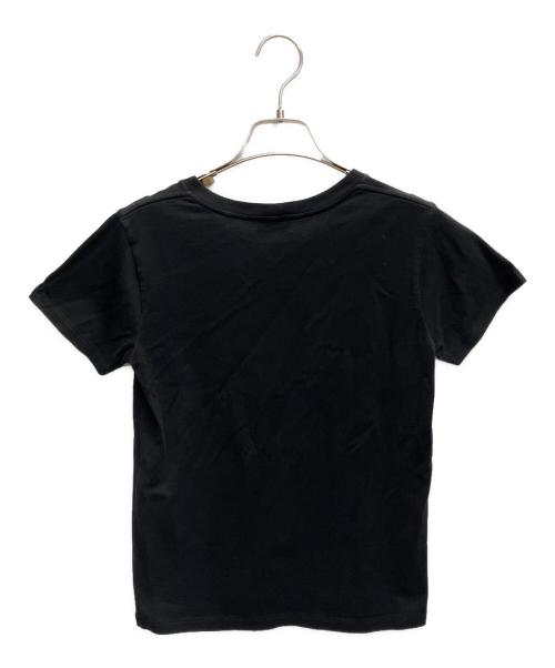 CELINE（セリーヌ）CELINE (セリーヌ) エンブロイダリー クルーネック 半袖Tシャツ ブラック サイズ:XSの古着・服飾アイテム