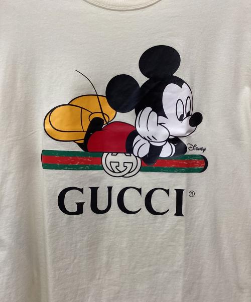 GUCCI（グッチ）GUCCI (グッチ) DISNEY (ディズニー) オーバーサイズTシャツ アイボリー サイズ:XSの古着・服飾アイテム