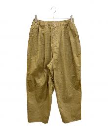 TIGHTBOOTH PRODUCTION（タイトブースプロダクション）の古着「RHOMBUS BALLOON PANTS」｜イエロー