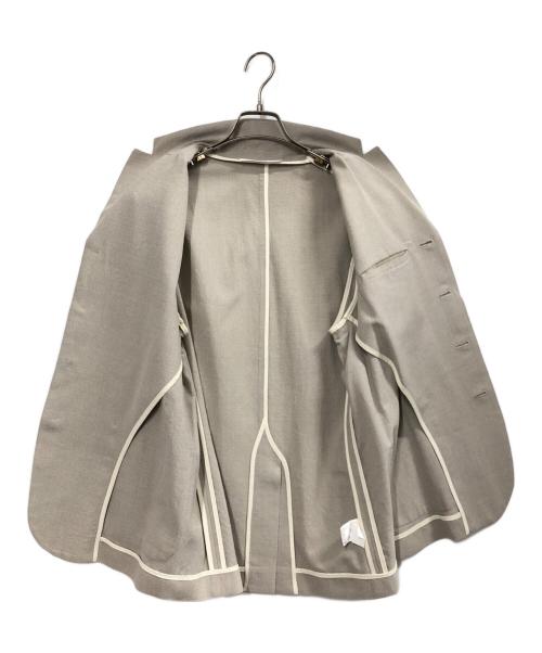 seya.（セヤ）seya. (セヤ) ウールシルクコットン4Bジャケット ベージュ サイズ:Sの古着・服飾アイテム
