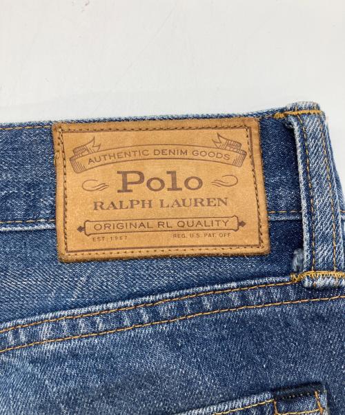 POLO RALPH LAUREN（ポロ・ラルフローレン）POLO RALPH LAUREN (ポロ・ラルフローレン) パッチワークダメージ加工デニムパンツ インディゴ サイズ:W29/L32の古着・服飾アイテム