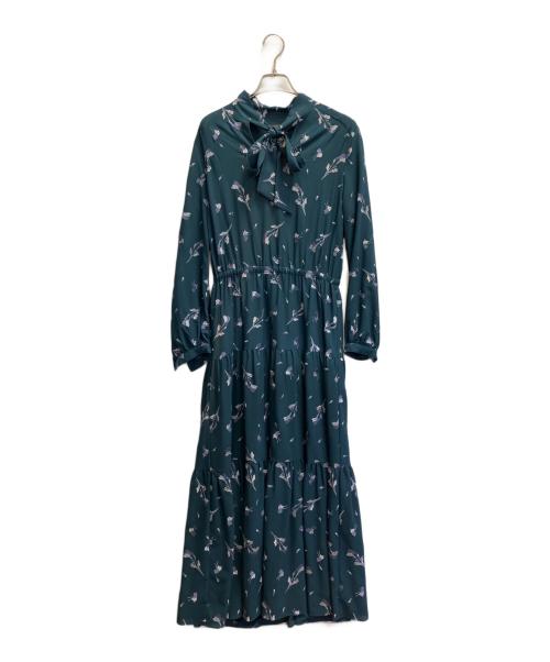 GRACE CONTINENTAL（グレースコンチネンタル）GRACE CONTINENTAL (グレースコンチネンタル) トバシフラワーワンピース グリーン サイズ:38の古着・服飾アイテム