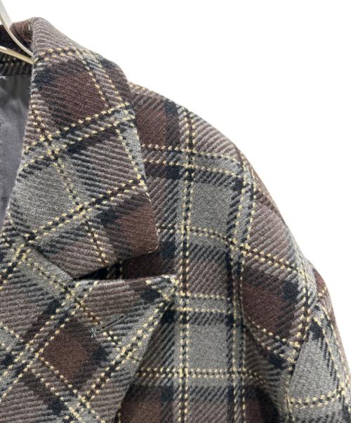 CLANE（クラネ）CLANE (クラネ) OVER SHOULDER PEAKED LAPEL COAT グレー サイズ:1の古着・服飾アイテム