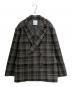 CLANE（クラネ）の古着「OVER SHOULDER PEAKED LAPEL COAT」｜グレー