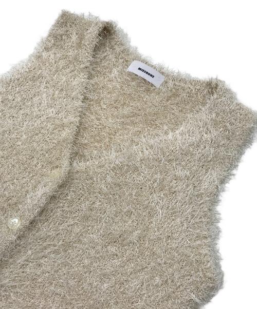 MIESROHE（ミースロエ）MIESROHE (ミースロエ) シャギーニットチュニックベスト ベージュ サイズ:Fの古着・服飾アイテム