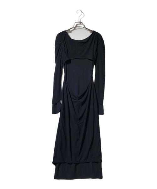 Knuth Marf（クヌースマーフ）Knuth Marf (クヌースマーフ) 2way layered one piece ブラック サイズ:XSの古着・服飾アイテム