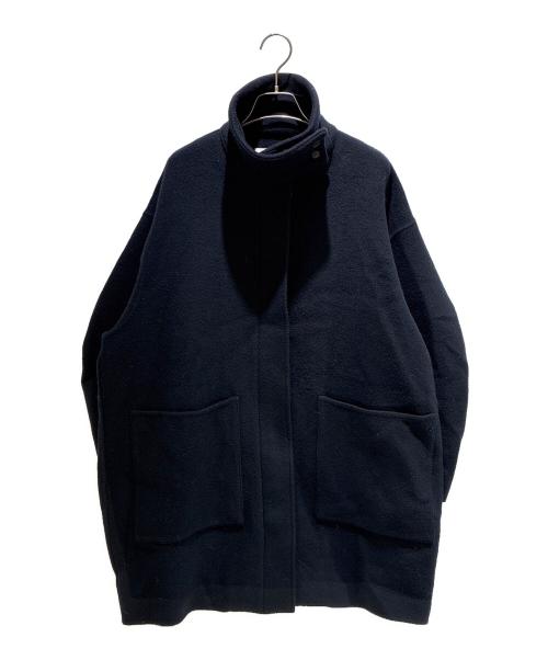 ETRE TOKYO（エトレトウキョウ）ETRE TOKYO (エトレトウキョウ) フーディーストールコクーンコート ネイビー サイズ:Sの古着・服飾アイテム