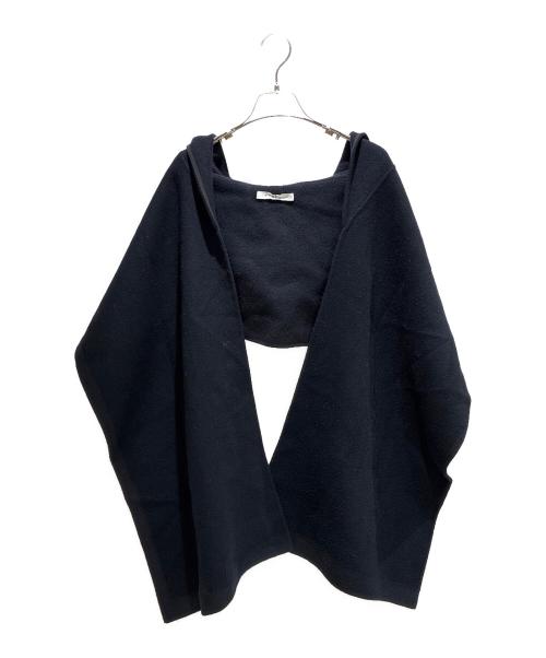 ETRE TOKYO（エトレトウキョウ）ETRE TOKYO (エトレトウキョウ) フーディーストールコクーンコート ネイビー サイズ:Sの古着・服飾アイテム