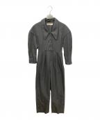 SOLOVソルヴ）の古着「SWANK STRIPE COMBINAISON　ストライプコンビネゾン」｜グレー