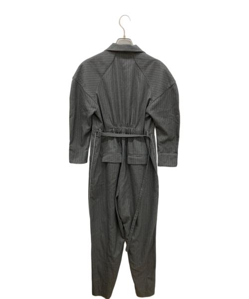 SOLOV（ソルヴ）SOLOV (ソルヴ) SWANK STRIPE COMBINAISON　ストライプコンビネゾン グレー サイズ:1の古着・服飾アイテム
