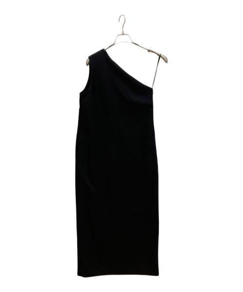 ETRE TOKYO（エトレトウキョウ）ETRE TOKYO (エトレトウキョウ) ワンショルダーIラインワンピース ブラック サイズ:Sの古着・服飾アイテム