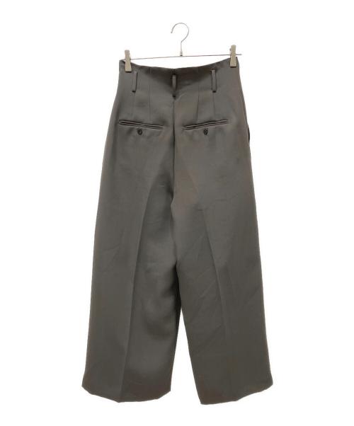 ETRE TOKYO（エトレトウキョウ）ETRE TOKYO (エトレトウキョウ) ハイウエストベルテッドセミワイドパンツ グレー サイズ:Sの古着・服飾アイテム