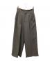 ETRE TOKYO（エトレトウキョウ）の古着「ハイウエストベルテッドセミワイドパンツ」｜グレー