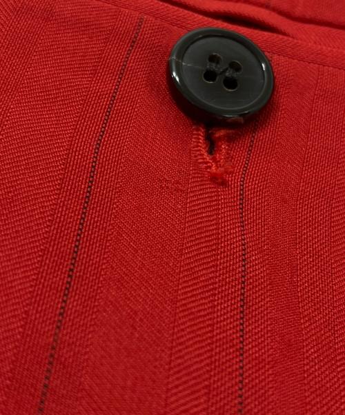 DRIES VAN NOTEN（ドリスヴァンノッテン）DRIES VAN NOTEN (ドリスヴァンノッテン) ストライプスラックス レッド サイズ:48の古着・服飾アイテム