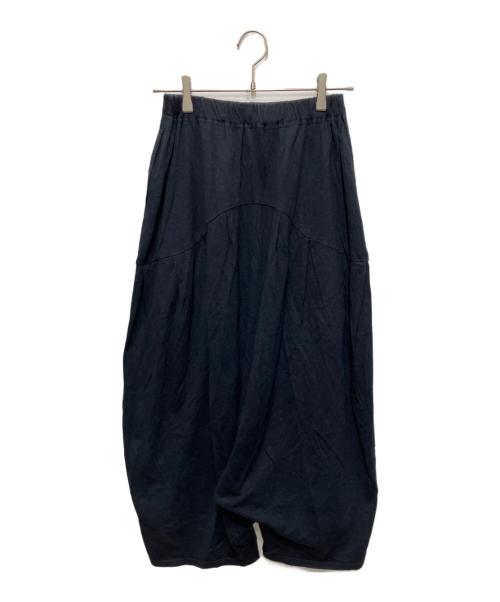 babaghuri（ババグーリ）babaghuri (ババグーリ) コットンリネンラミー天竺 サルエルパンツ ネイビー サイズ:Mの古着・服飾アイテム