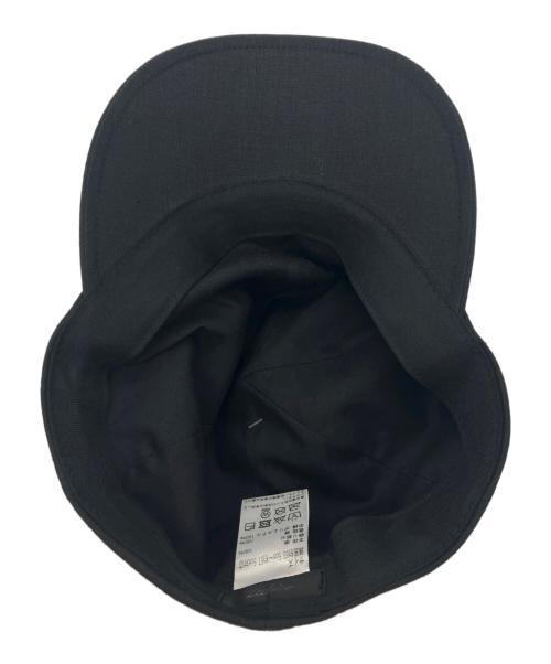 zukin（ズキン）zukin (ズキン) 猫耳リネンCAP ブラック サイズ:M～Sの古着・服飾アイテム