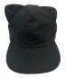 zukin (ズキン) 猫耳リネンCAP ブラック サイズ:M～S：4500円